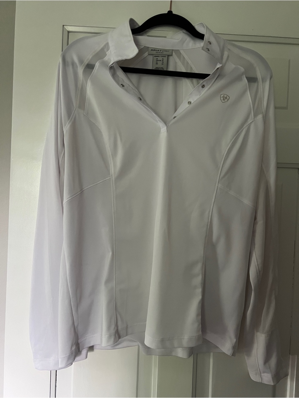 Ariat Women's White Sunstopper Show Shirt XL